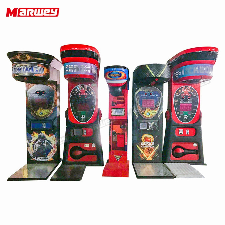 OEM ODM Street Amusement Park Electronic Punching Boxing Machine Indoor Coin Operated Arcade Game Boxing Punch Machine