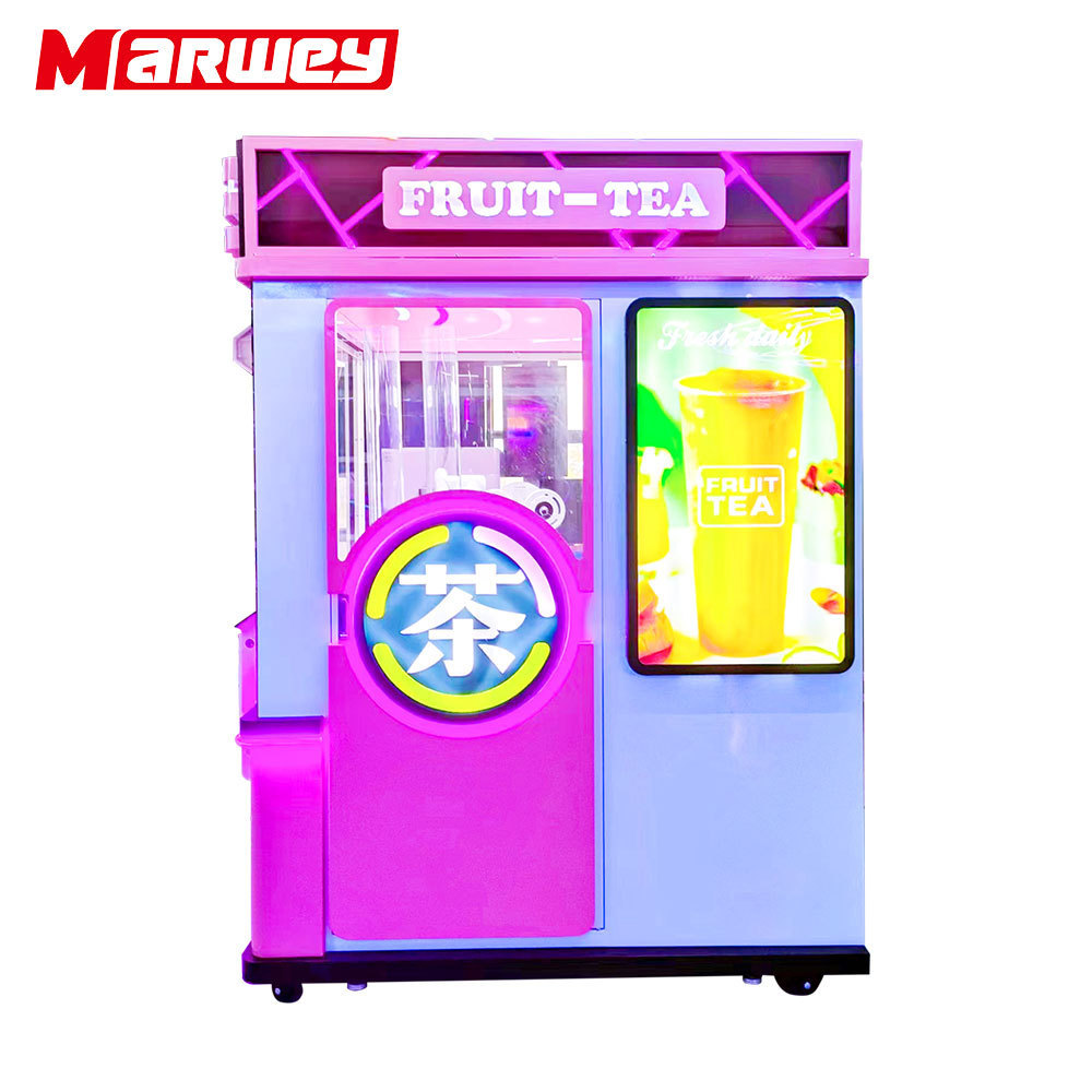 Mall Commercial Automatic Robotics Arm Smart Bubble Tea Vending Machine Indoor Outdoor Milk Tea Coffee Vending Machine For Sale