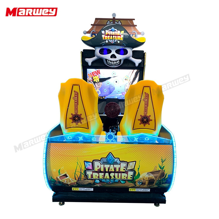 Pirate Assault Gunfight Simulation Laser Shooting Integrated Machine Indoor 42 Inch Lcd Video Arcade Simulated Shooting Games