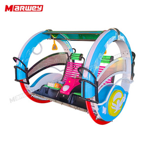 Outdoor Amusement Ride Electric Happy Balance Car Adults Le Bar Swing Led Rotating Cars Moonwalk 180 Degree Rolling Car