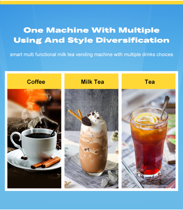 Mall Commercial Automatic Robotics Arm Smart Bubble Tea Vending Machine ...