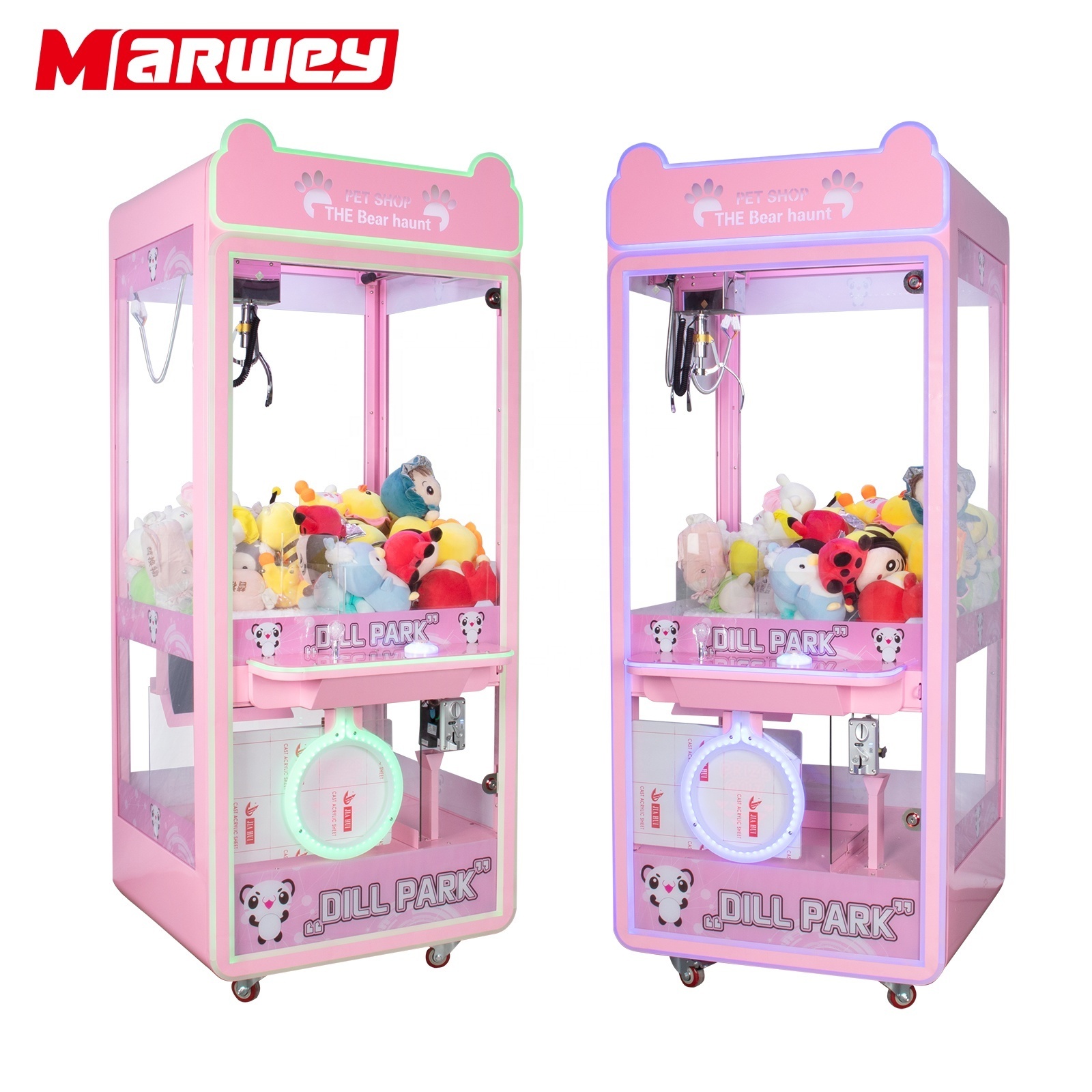 America Popular Toy Crane Gift Machines Toy Shoppe Kid Claw Doll Machine Bill Acceptor Stuffed Bear Toy Crane Claw Machine