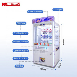 Hot Sale Coin Operated Golden Key Master Game Machine Arcade Prize Vending Claw Crane Game Machine