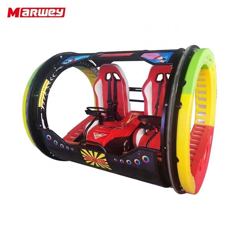 Double Players 360 Degree Remote Control Rolling Car Machine Amusement Park Indoor Outdoor 360 Rotation Happy Rolling Car