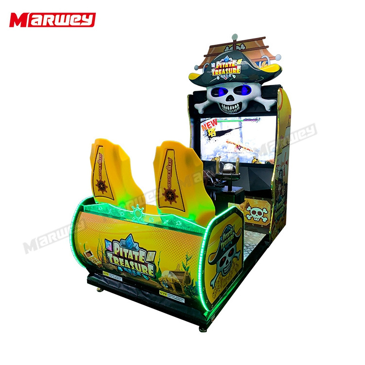 Pirate Assault Gunfight Simulation Laser Shooting Integrated Machine Indoor 42 Inch Lcd Video Arcade Simulated Shooting Games