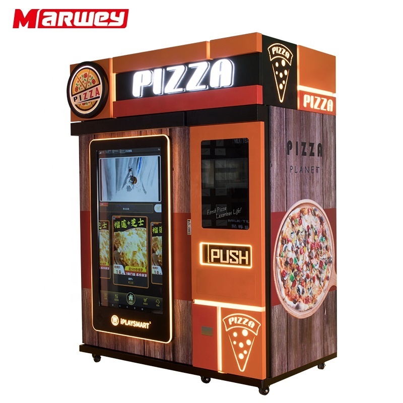 Outdoor Fully Automatic Self-service Pizza Vending Machines Fast Food Smart Touch Screen Pizza Vending Machine For Sale