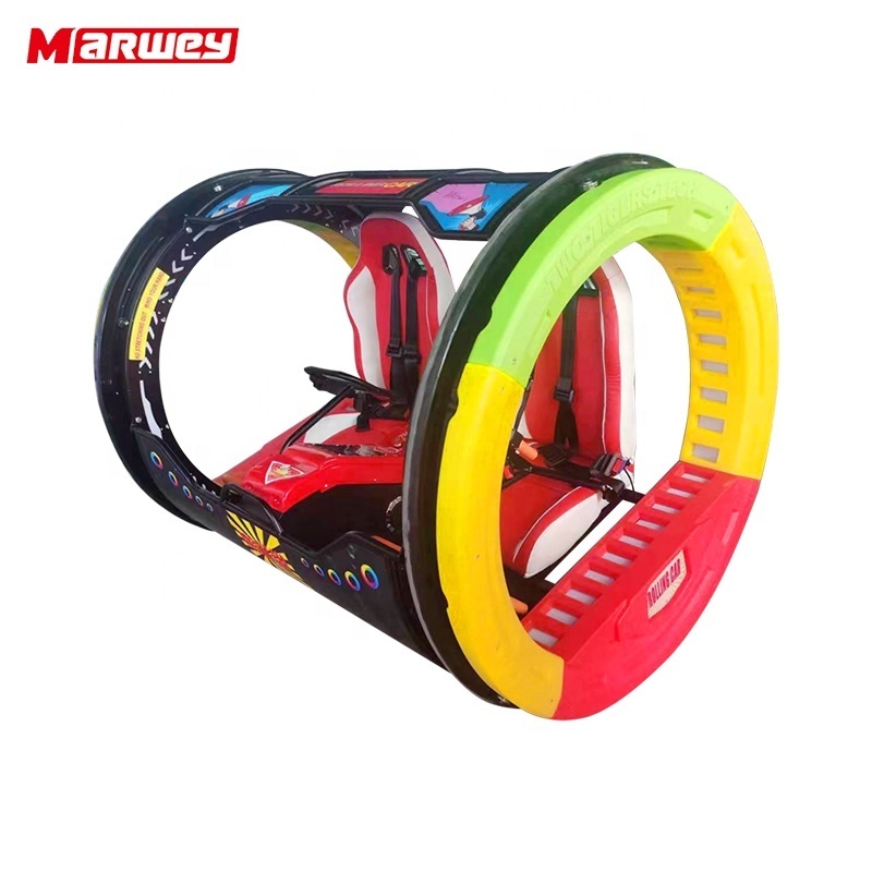 Double Players 360 Degree Remote Control Rolling Car Machine Amusement Park Indoor Outdoor 360 Rotation Happy Rolling Car