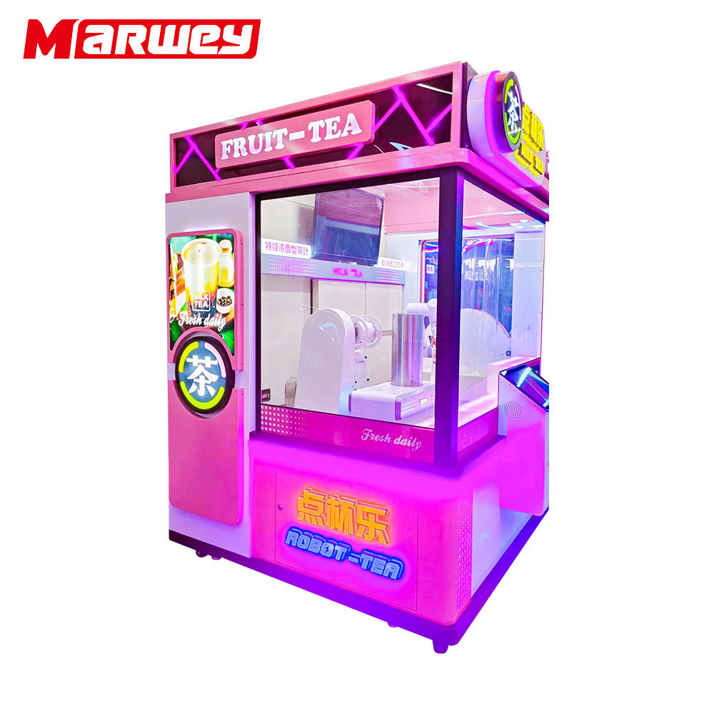 Mall Commercial Automatic Robotics Arm Smart Bubble Tea Vending Machine Indoor Outdoor Milk Tea Coffee Vending Machine For Sale