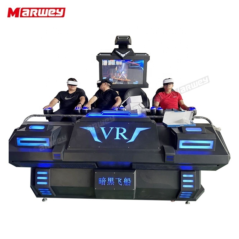 Amusement Park 9d Vr Games Machine Virtual Reality 4 Seats Vr Cinema Equipment 360 View Headset Vr Simulator Machine