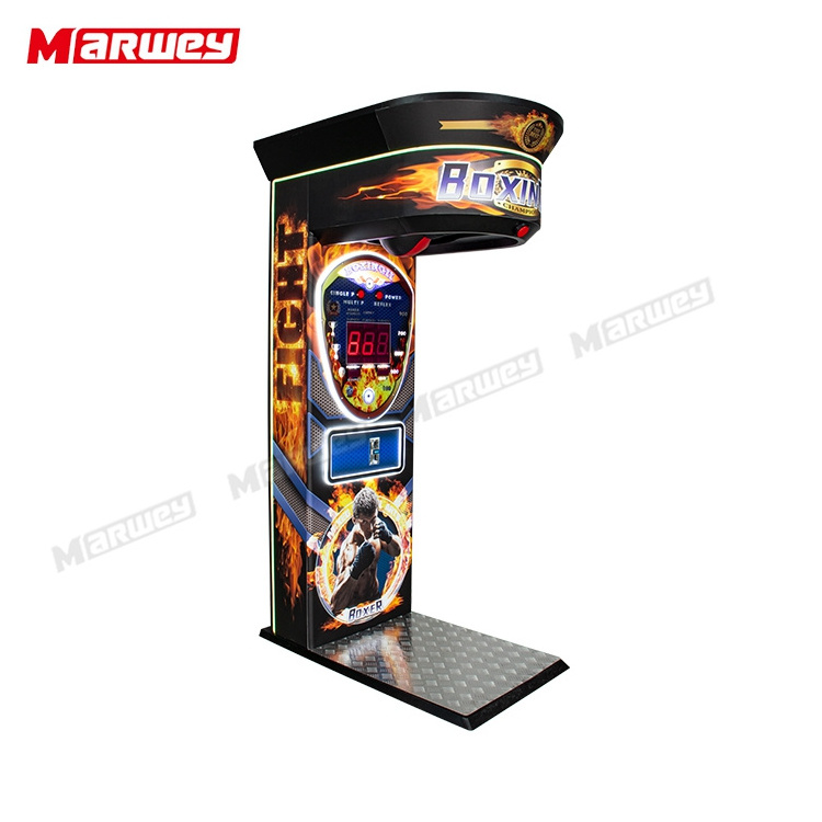 OEM ODM Street Amusement Park Electronic Punching Boxing Machine Indoor Coin Operated Arcade Game Boxing Punch Machine