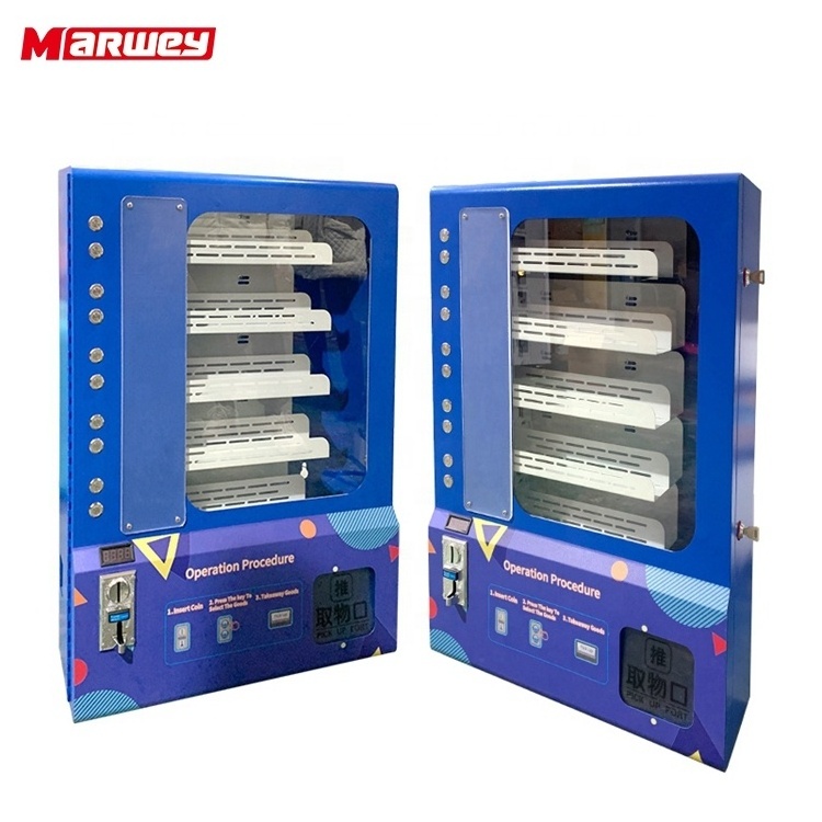 24 Hours Multiple Operated Small Vending Machine Wall Mounted Vending Machine For Foods And Drinks Combo Vendor Machines