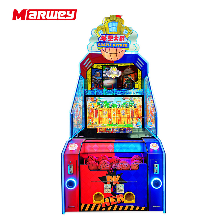 New Adult Kids Commercial Coin Operated Games Indoor Amusement Machine For Basketball Arcade Game