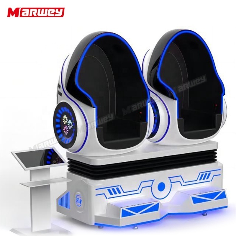 Factory Directly Supply 9d Egg Vr Cinema 2 Seats Virtual Realiti Platform Shopping Mall Simulator 360 Vr Egg Chair