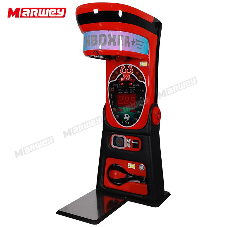 OEM ODM Street Amusement Park Electronic Punching Boxing Machine Indoor Coin Operated Arcade Game Boxing Punch Machine