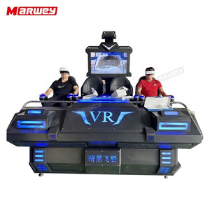 Amusement Park 9d Vr Games Machine Virtual Reality 4 Seats Vr Cinema Equipment 360 View Headset Vr Simulator Machine