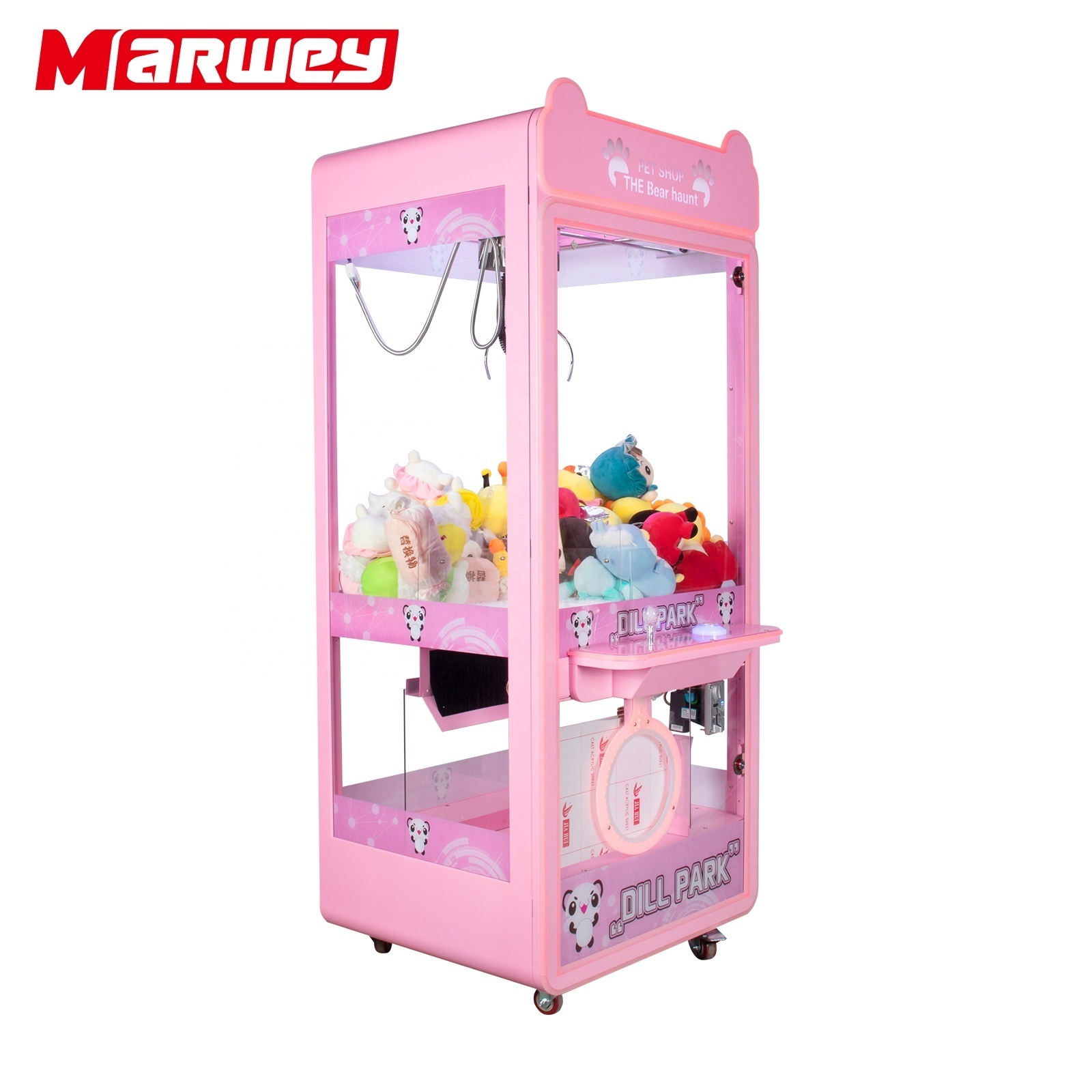 America Popular Toy Crane Gift Machines Toy Shoppe Kid Claw Doll Machine Bill Acceptor Stuffed Bear Toy Crane Claw Machine