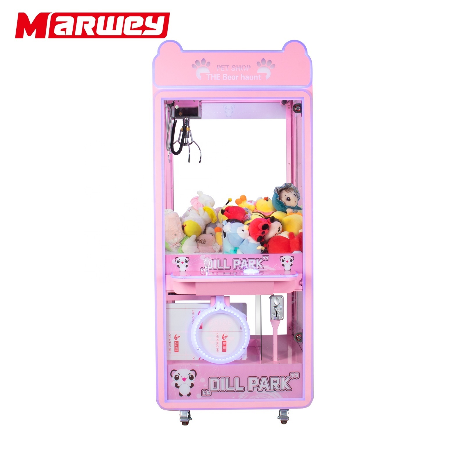 America Popular Toy Crane Gift Machines Toy Shoppe Kid Claw Doll Machine Bill Acceptor Stuffed Bear Toy Crane Claw Machine