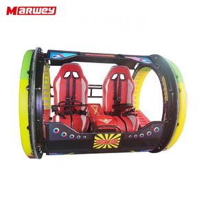 Double Players 360 Degree Remote Control Rolling Car Machine Amusement Park Indoor Outdoor 360 Rotation Happy Rolling Car