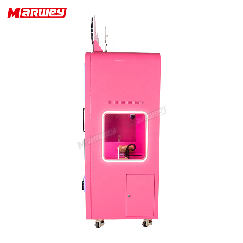 New Automatic Commercial Custom Cotton Candy Making Machine Touch Screen Self-Service Cotton Candy Vending Machine Supplier