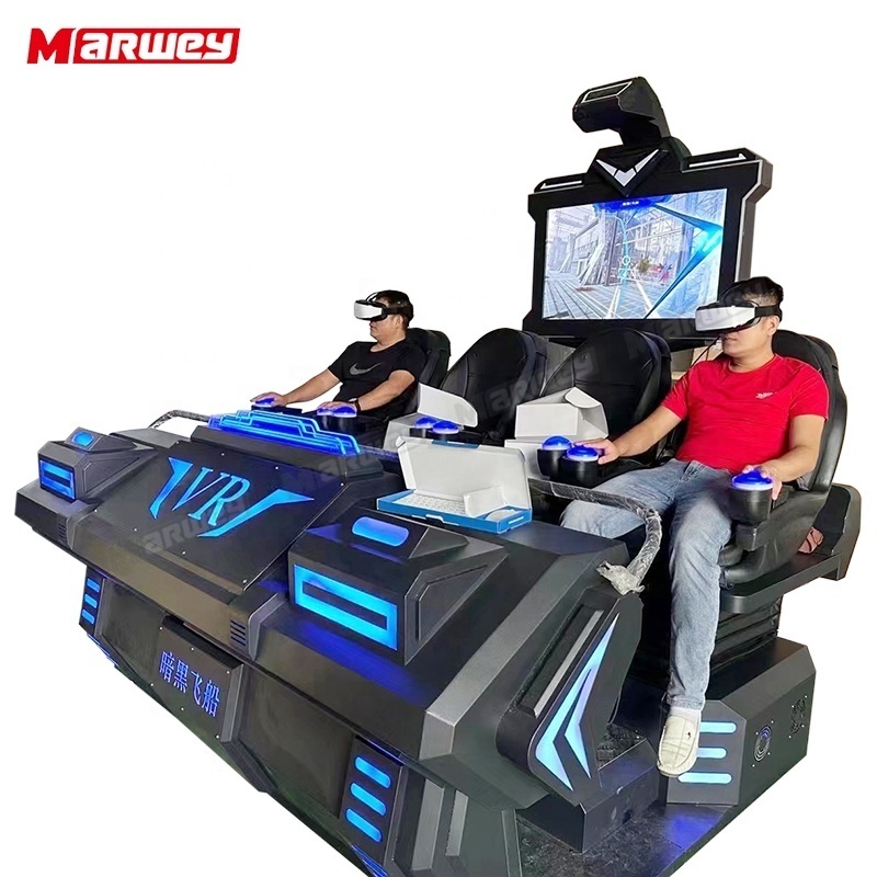 Amusement Park 9d Vr Games Machine Virtual Reality 4 Seats Vr Cinema Equipment 360 View Headset Vr Simulator Machine