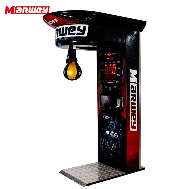 Amusement Park Ultimate Big Punch Bag Boxing Game Machine Cheap Price Coin Operated Electric Boxing Simulator Machine Supplier