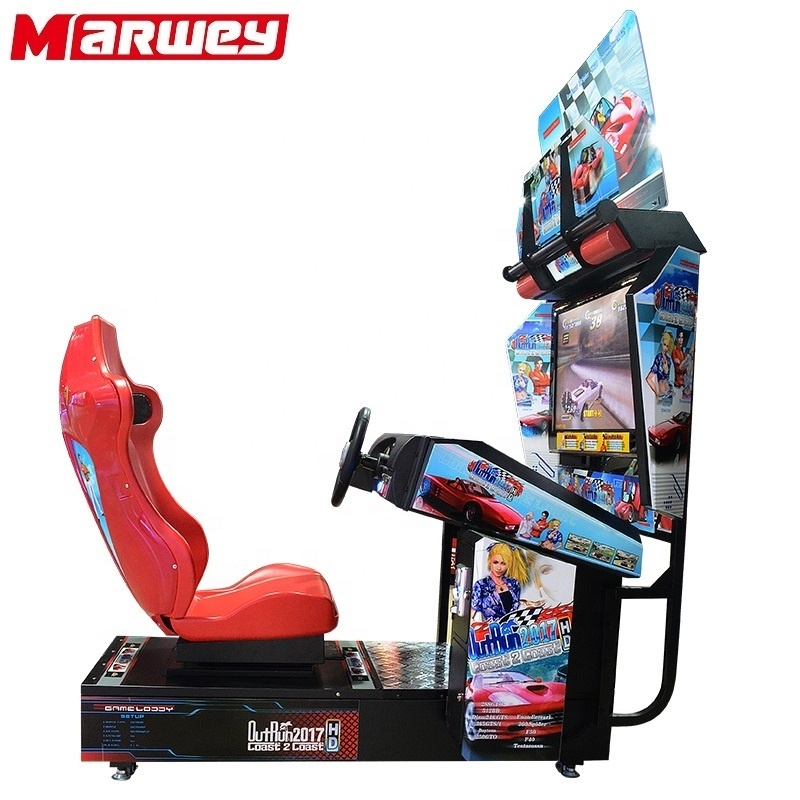 Low Price Electronic Video Coin Operated Car Racing Arcade Game Machine For Game Center