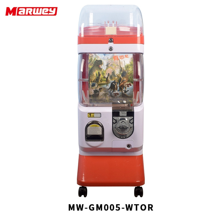 Wholesale Gift Game Machine Coin-Operated Capsule Gashapon Gacha Toy Vending Machine Bouncy Ball Gachapon Machine For Sale