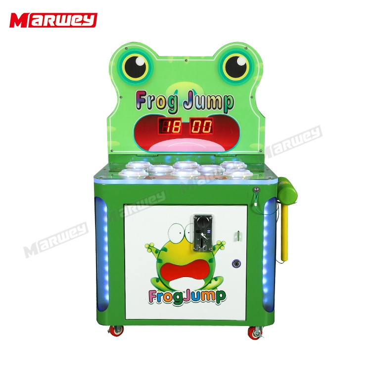 Hot Sale Coin Operated Beat Frog Hammer Game Machine Indoor Sports Kids Whack A Mole Hit Frog Arcade Games Machine