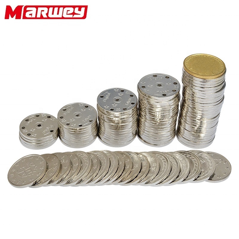 Wholesale Cheap Custom Metal Arcade Game Machine Silver Coins Token For Board Pusher Gold Token Game Coin Washing Machines