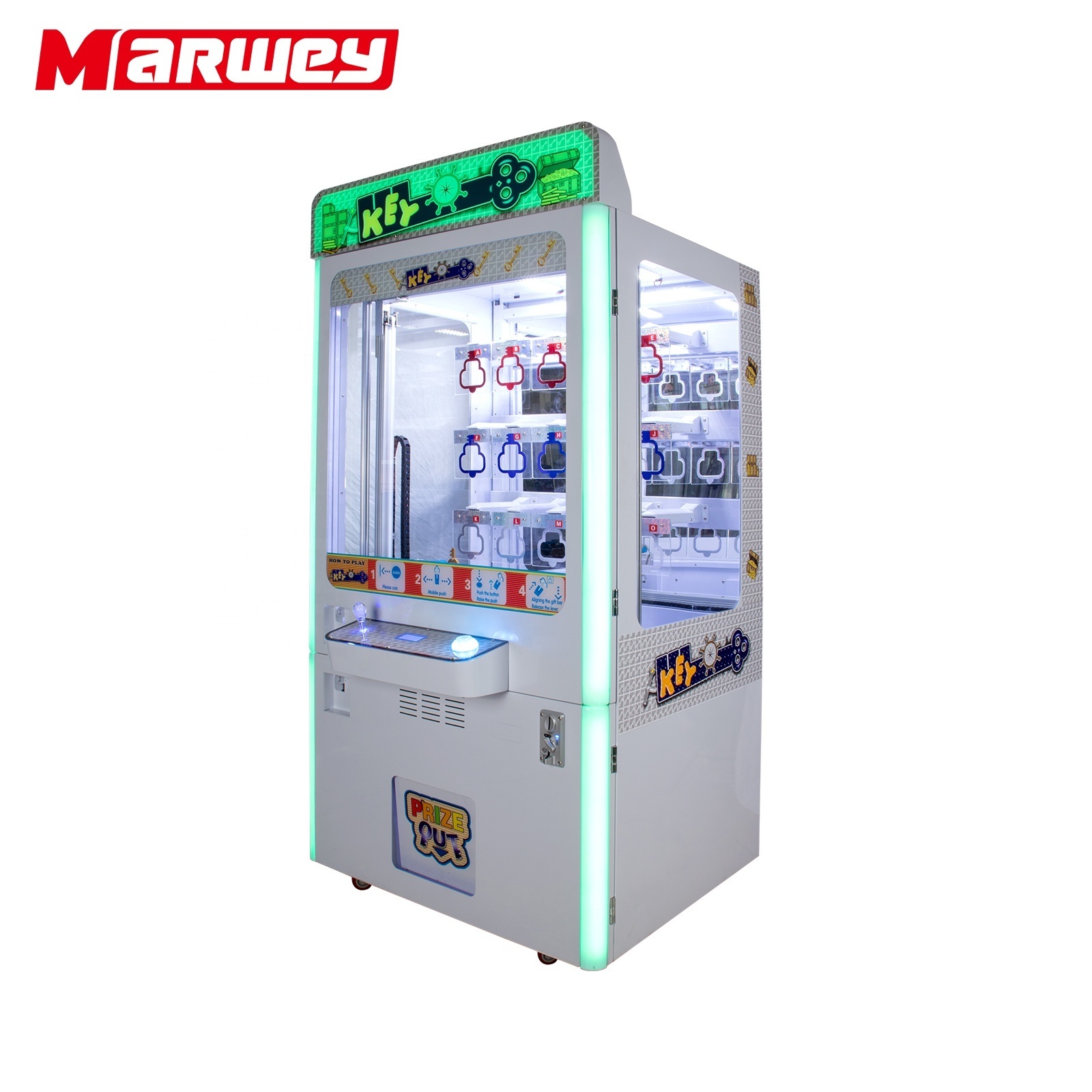 Hot Sale Coin Operated Golden Key Master Game Machine Arcade Prize Vending Claw Crane Game Machine