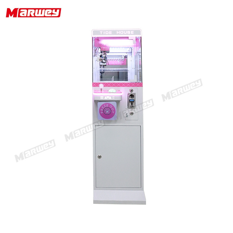 Wholesale Commercial Small Doll Catching Machine Coin Operated Gift Toy Boutique Machine Countertop Mini Claw Crane Machine