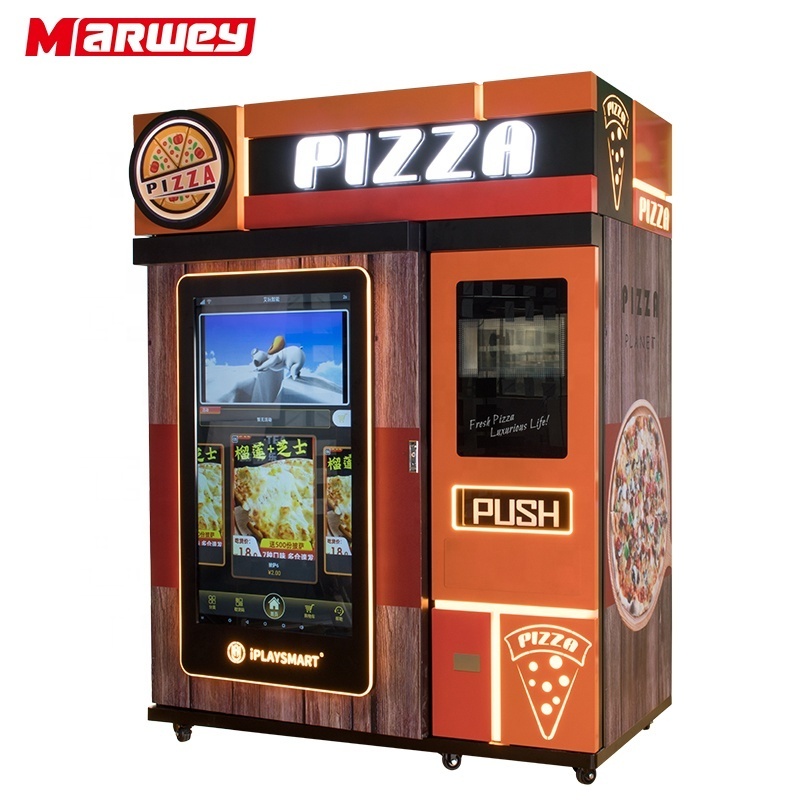 Outdoor Fully Automatic Self-service Pizza Vending Machines Fast Food Smart Touch Screen Pizza Vending Machine For Sale