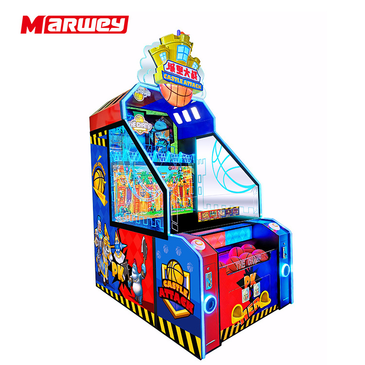 New Adult Kids Commercial Coin Operated Games Indoor Amusement Machine For Basketball Arcade Game