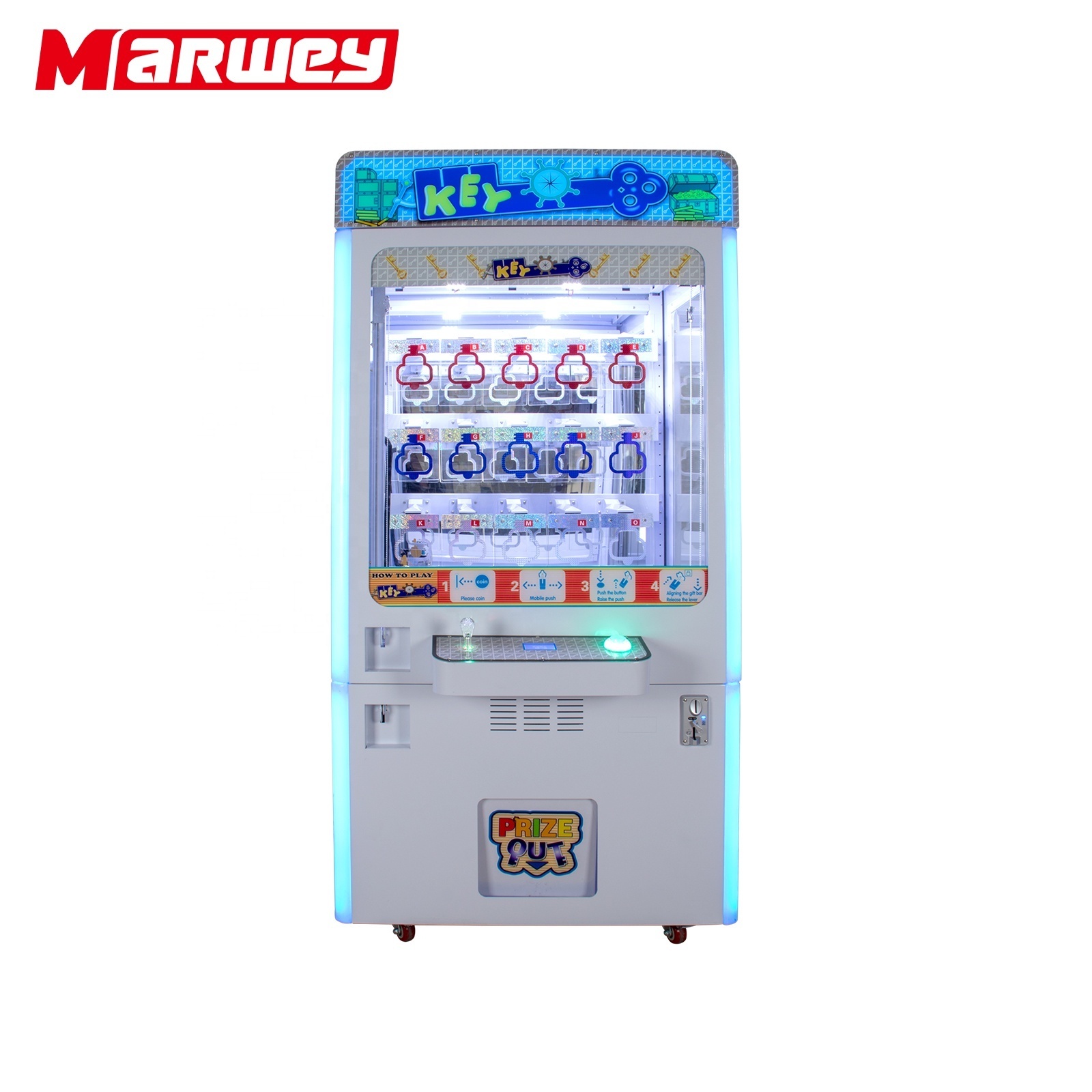 Hot Sale Coin Operated Golden Key Master Game Machine Arcade Prize Vending Claw Crane Game Machine