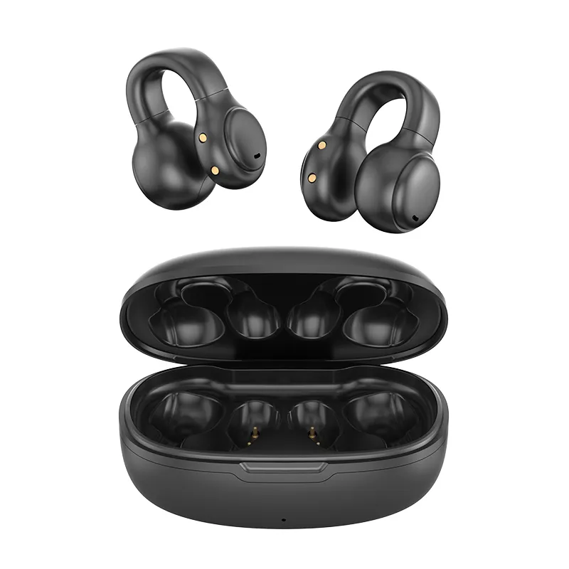 S23 S30 Bone Conduction Earphone BT V5.3 Ear Clip Earring Wireless Headphones Sports Headsets Ear Hook Earbuds with Mic