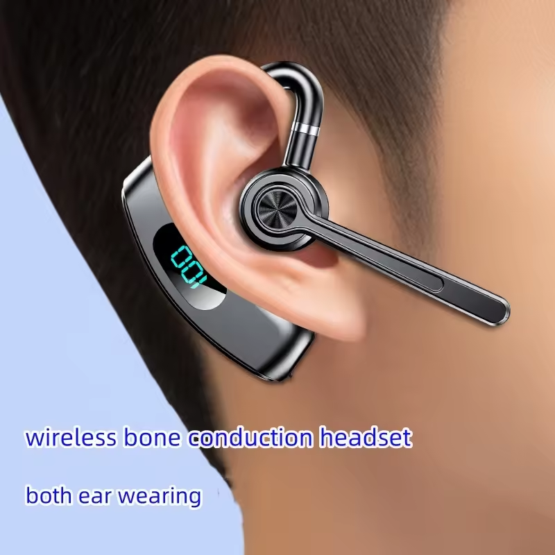 New Air Conduction Single Ear Earhook Headset Wireless BT 5.4 Headphones Sport Earphones Open Ear Wireless Headset With Mic