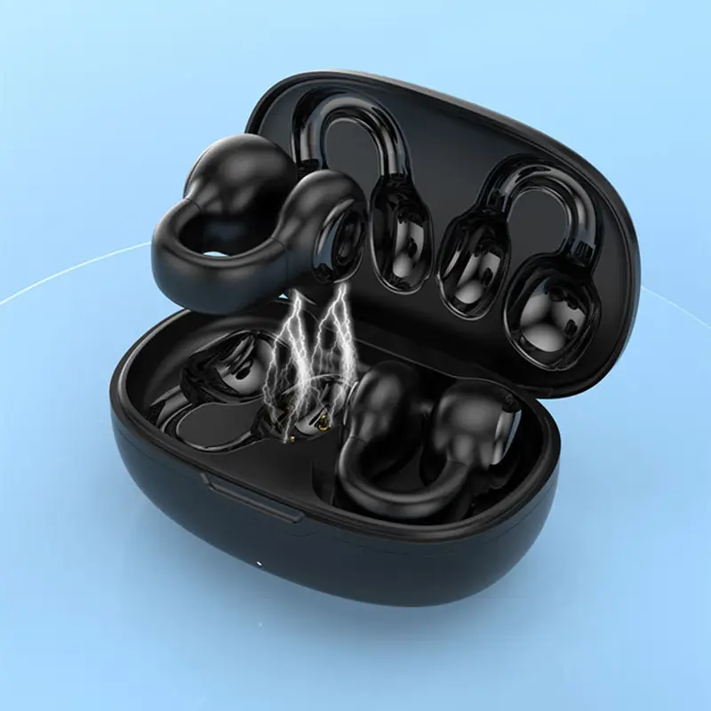 S23 S30 Bone Conduction Earphone BT V5.3 Ear Clip Earring Wireless Headphones Sports Headsets Ear Hook Earbuds with Mic