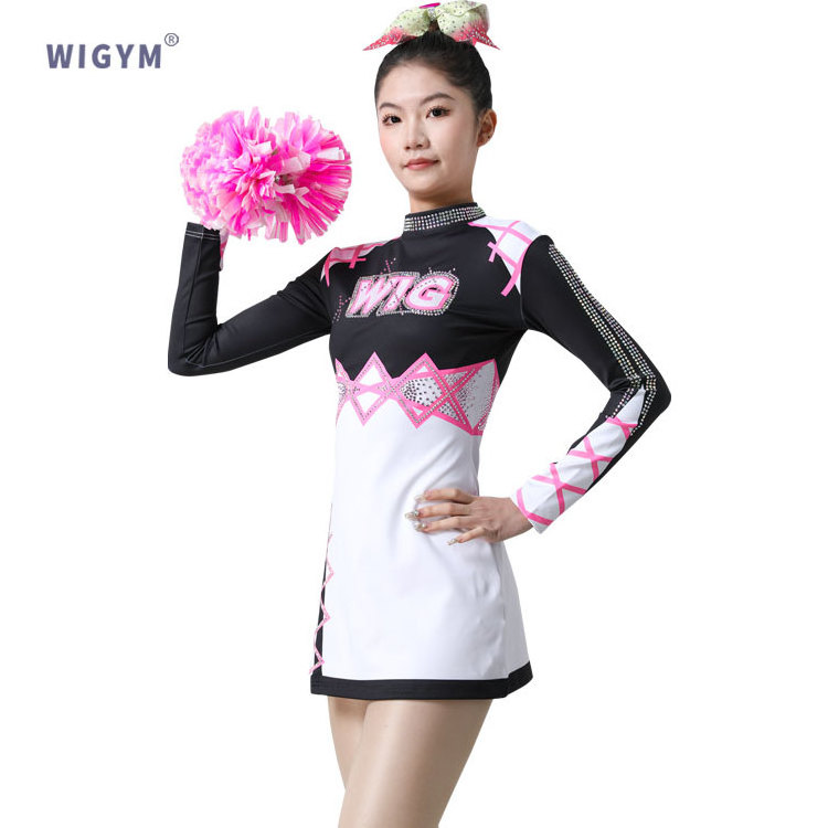 WIGYM 2024 new arrival cheerleading clothing on football fields girls cheerleader purple uniforms