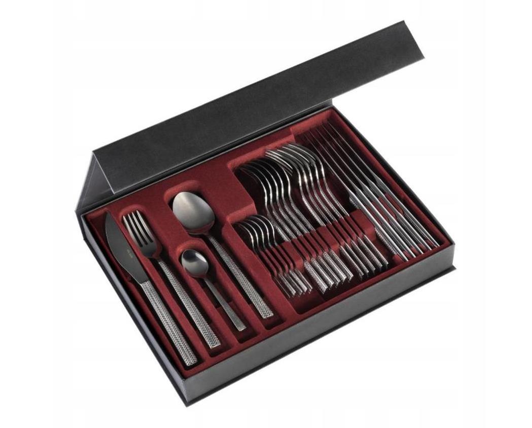 Picnic camping party grey plastic handle silverware set, 16pc gray color sola cutlery set stainless steel 18 10