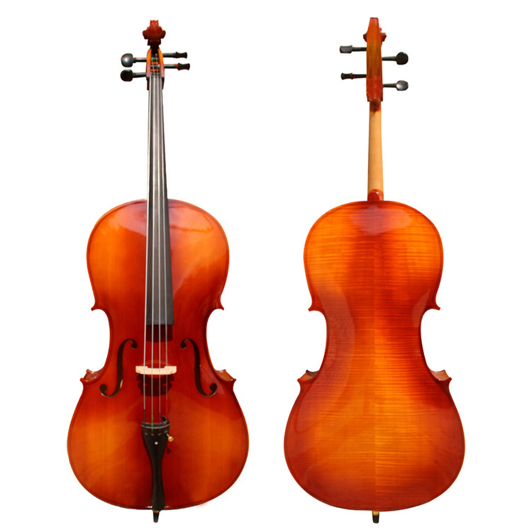 New Product Vc-020 Maple Back High Quality Low Price Matte Dark Brown Solid Cello