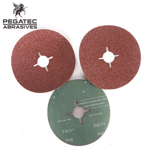 Pegatec 5Inch Aluminum Oxide Fiber Disc Abrasive