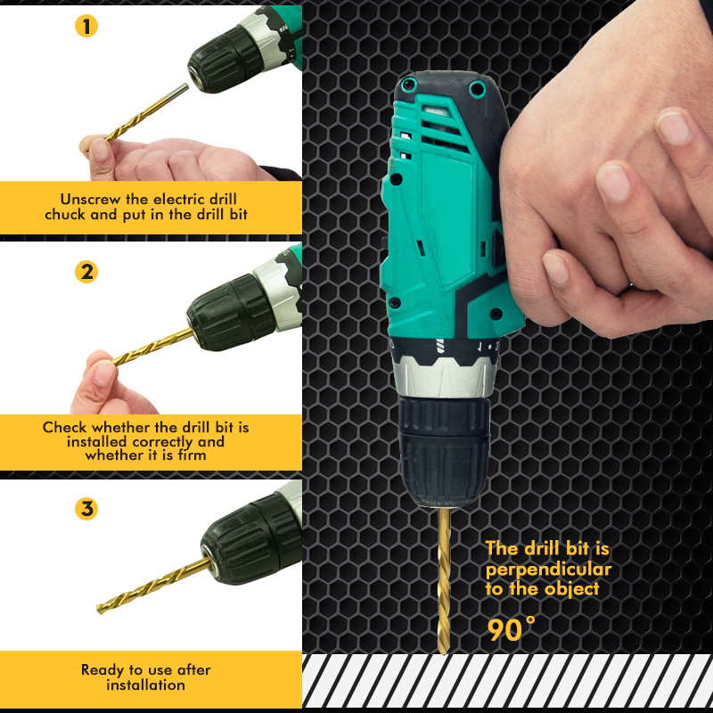 PEGATEC HSS Twist Drill Bit High Speed Steel Jobber Drill Bits, General Purpose for Wood Plastic Alloys