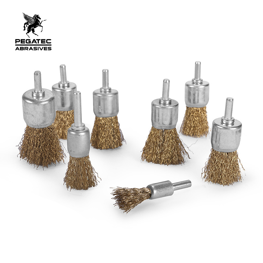 PEGATEC Steel Wire End Brushes Rust Cleaning Brush