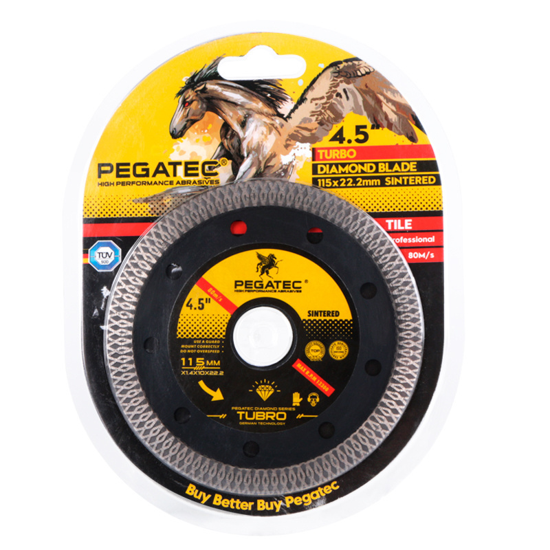 PEGATEC 4.5'' Tile Cutting Disc Concrete Diamond Blade for Grinder Super Thin Diamond Cutting Disc