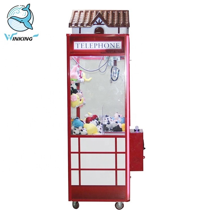 Telephone style Plush Toy Claw Crane Game Machine Prize Vending Machine for Sale