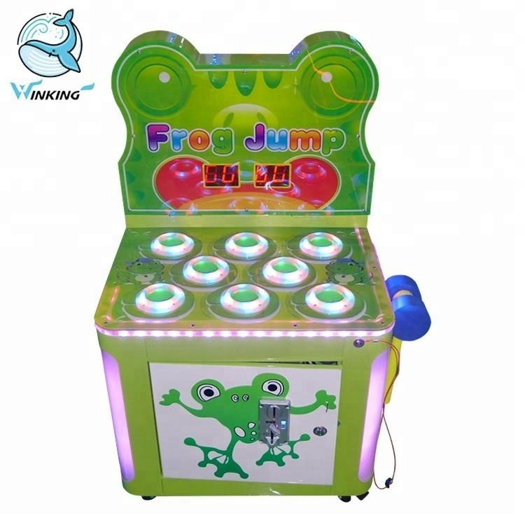 Whack-a-mole coin operated Frog hitting kids arcade machines arcade hammer game machine