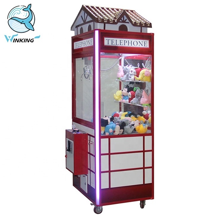 Telephone style Plush Toy Claw Crane Game Machine Prize Vending Machine for Sale