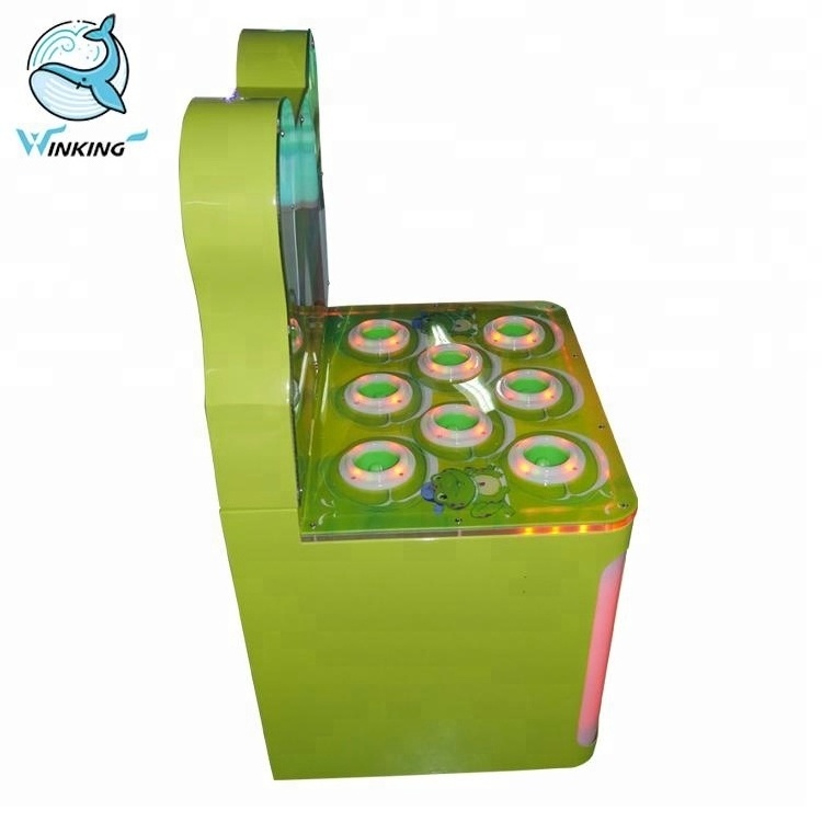 Whack-a-mole coin operated Frog hitting kids arcade machines arcade hammer game machine