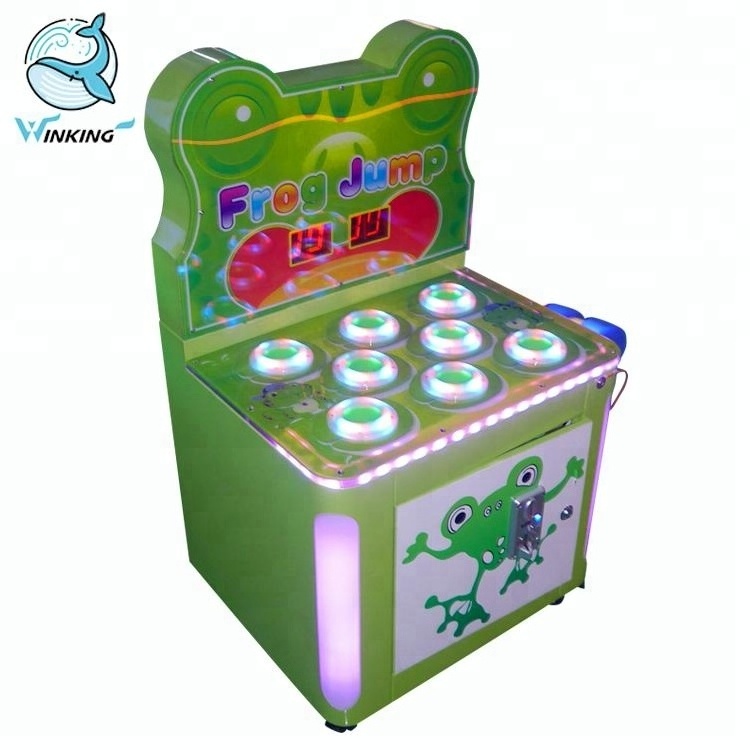 Whack-a-mole coin operated Frog hitting kids arcade machines arcade hammer game machine