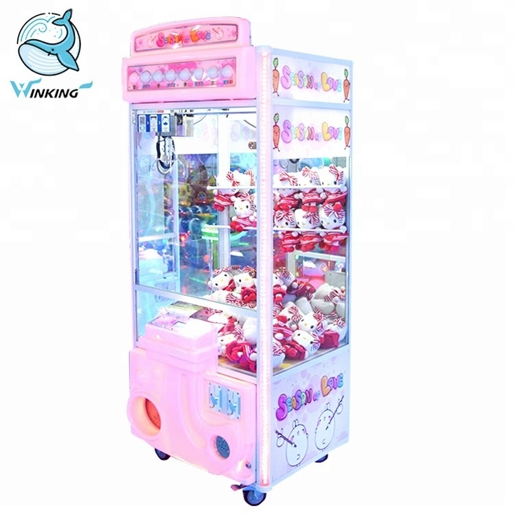 Coin Operated crane game machine plush crane toy vending machine